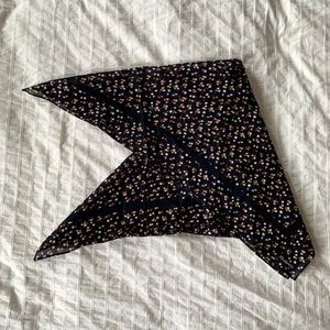 Madewell Navy Floral Bandana